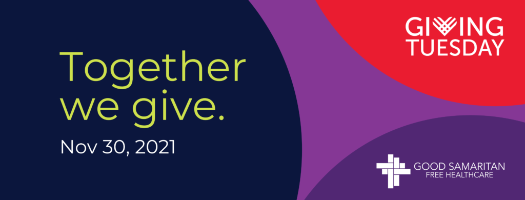 #GivingTuesday. Together we give. Save the Date: November 30, 2021